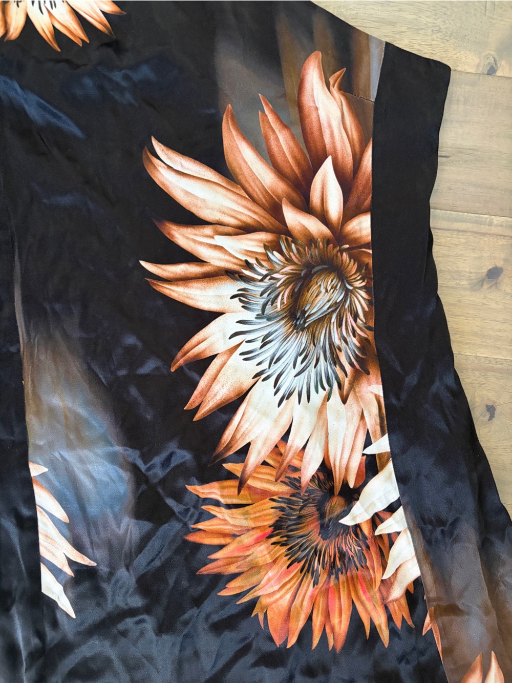 NWT Karen Millen Viscose Satin Tie Neck Scarf Mini Dress Floral Print US12 - Picture 13 of 13